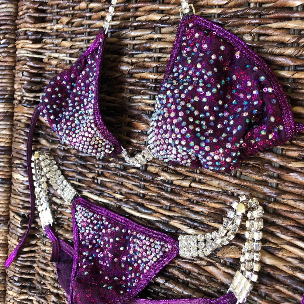 Cranberry Bikini Competition Suit